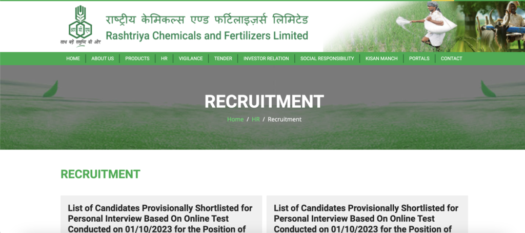 RCF Recruitment 2023: Management Trainees Material and Legal Positions